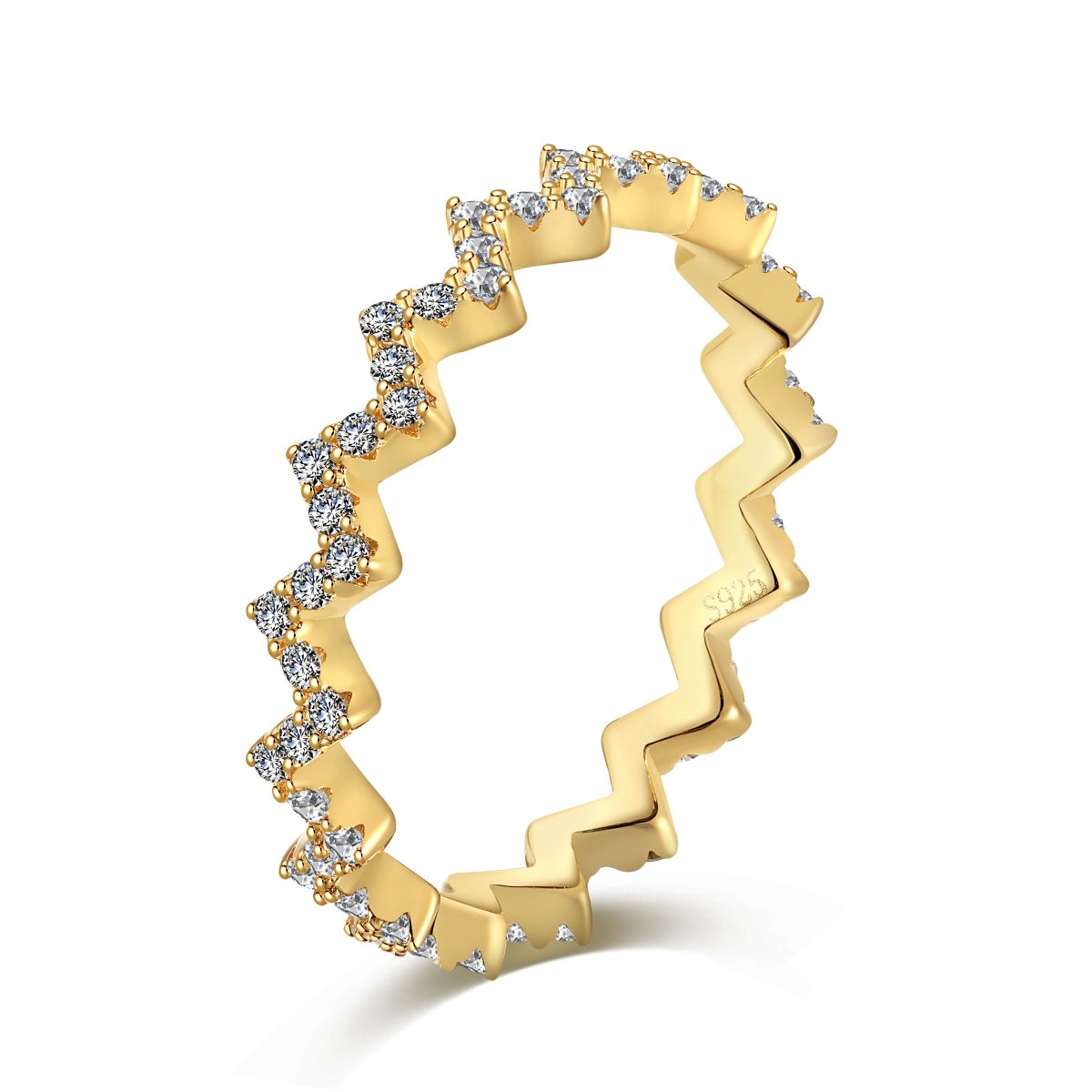 [Jesse jewelry]Delicate Enchanting Wave Shape Daily Ring