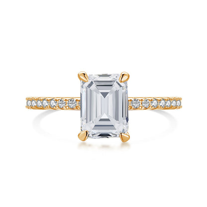 [Jesse jewelry]2.0 Carat Scintillating Ornate Radiant Cut Party Ring