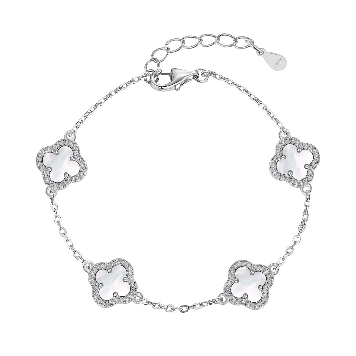 [Jesse jewelry]Four-Leaf Clover Exquisite Bracelet