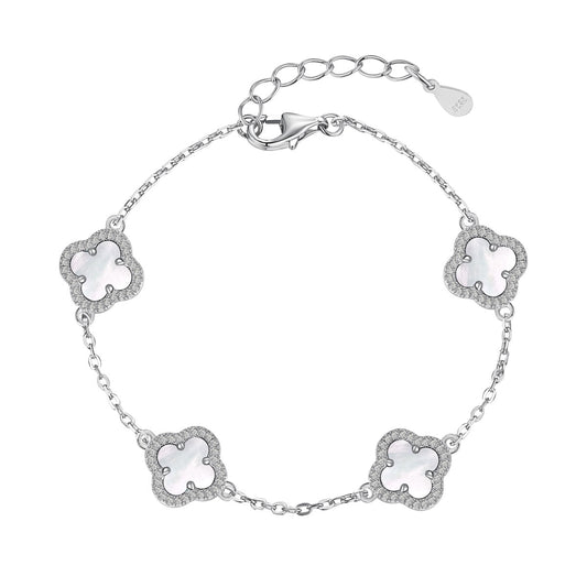 [Jesse jewelry]Four-Leaf Clover Exquisite Bracelet