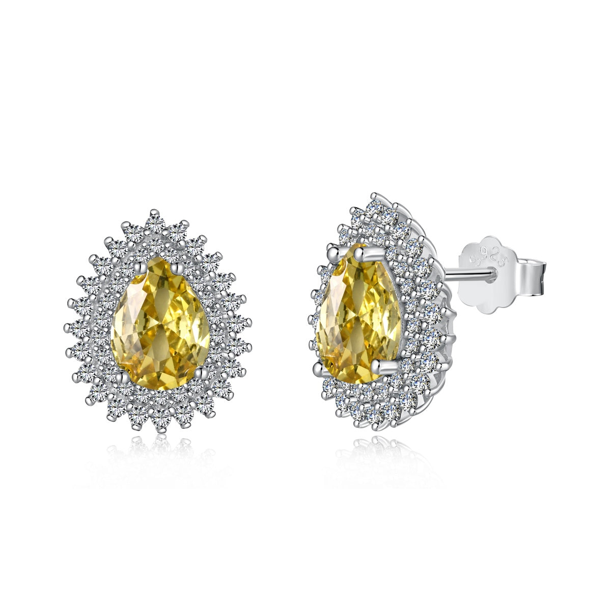 [Jesse jewelry]Delicate Gorgeous Pear Cut Daily Earrings