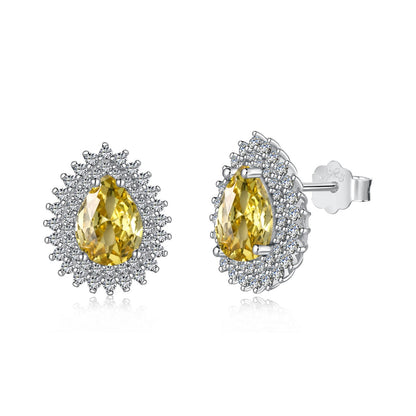 [Jesse jewelry]Delicate Gorgeous Pear Cut Daily Earrings