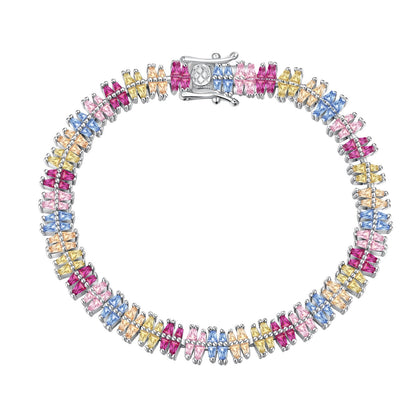 [Jesse jewelry]Sparkling Exquisite Multi Cut Party Bracelet