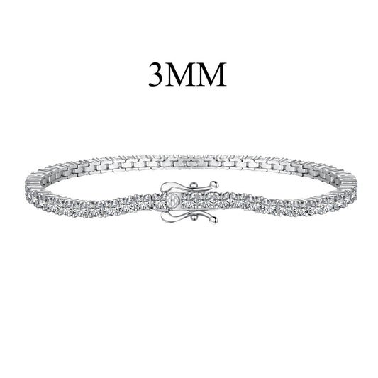 [Jesse jewelry]Dainty Charming Round Cut Tennis Bracelet