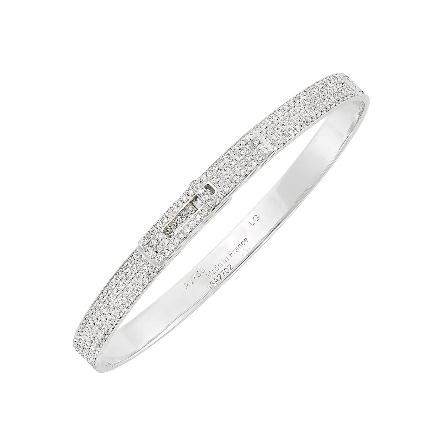 [Jesse jewelry]HM KELLY BRACELET IN SILVER AND FULL PAVE DIAMOND