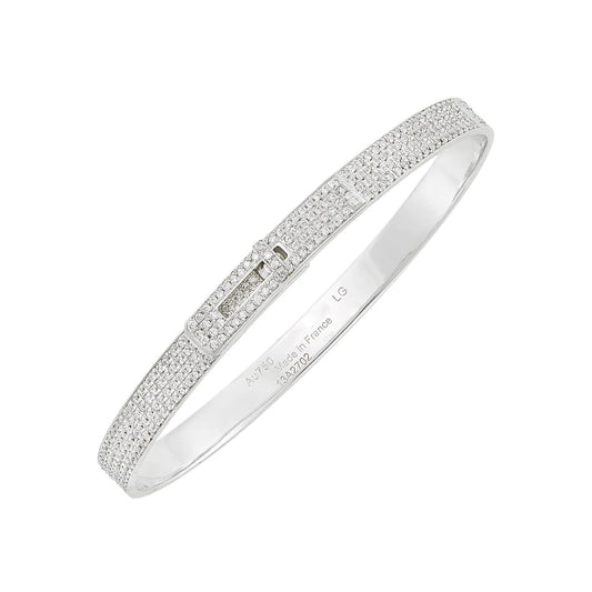 [Jesse jewelry]HM KELLY BRACELET IN SILVER AND FULL PAVE DIAMOND