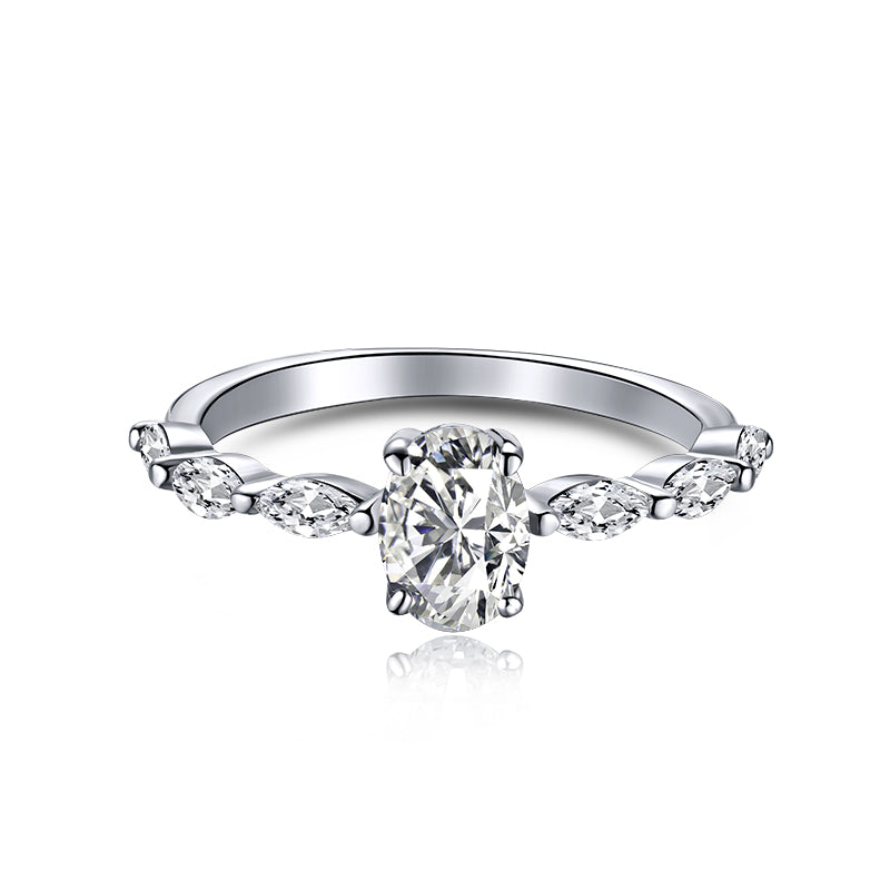 [Jesse jewelry]0.75 Carat Luxurious Vibrant Elongated Cushion Cut Daily Ring