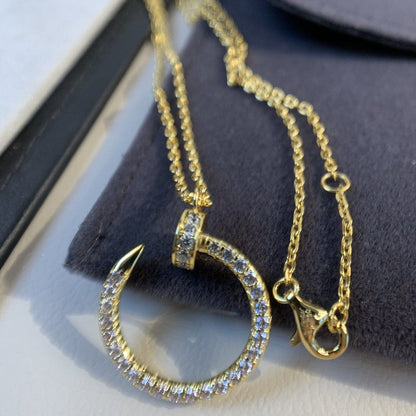 [Jesse jewelry]JUSTE NECKLACE GOLD DIAMONDS