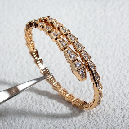 [Jesse jewelry]SERPENTI BRACELET 6.8MM PINK GOLD DIAMOND