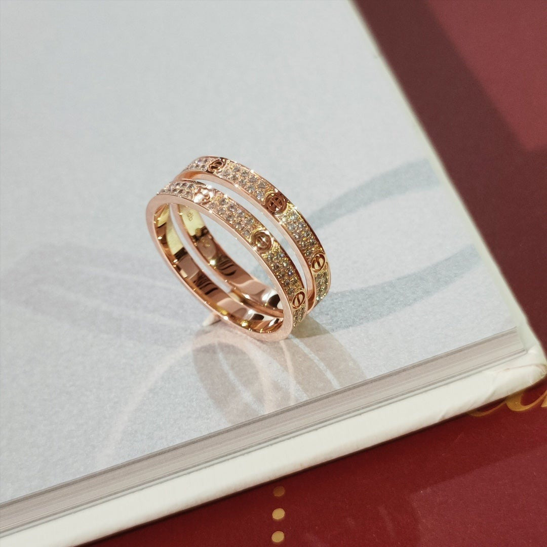 [Jesse jewelry]LOVE RING 2.65MM DIAMOND