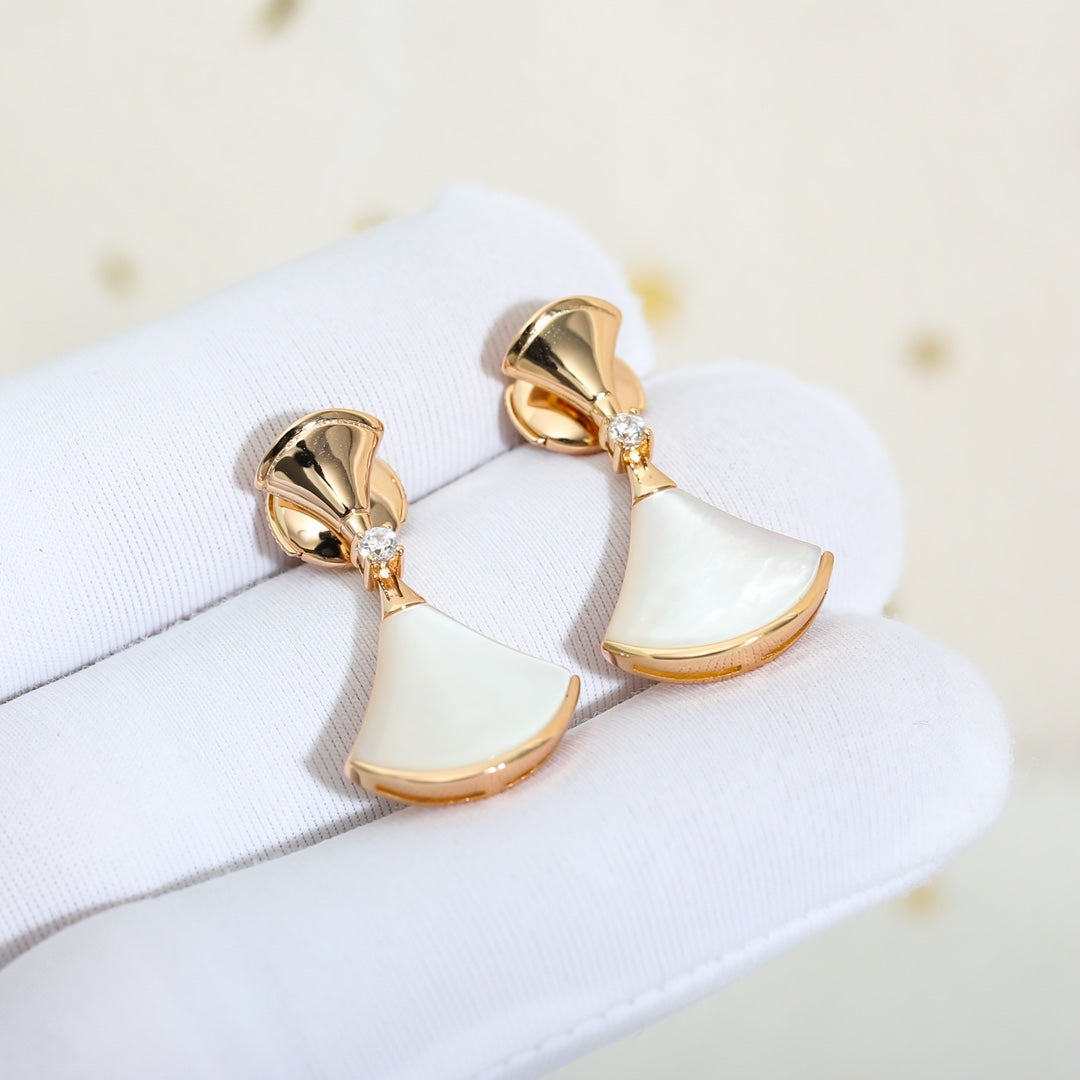 [Jesse jewelry]DREAM MOP PINK GOLD EARRINGS