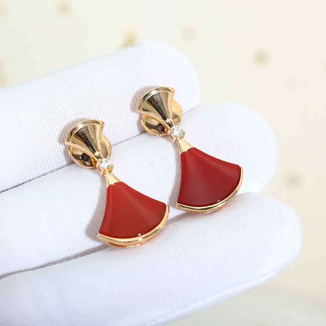 [Jesse jewelry]DREAM Carnelian PINK GOLD EARRINGS