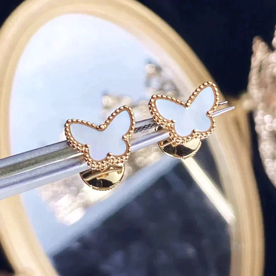[Jesse jewelry]SWEET BUTTERFLY MOP EARSTUDS