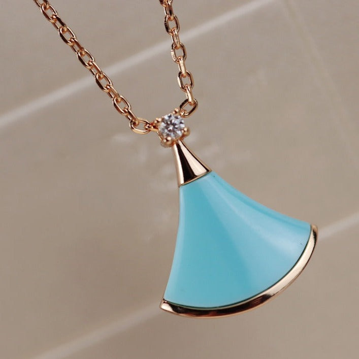 [Jesse jewelry]DREAM NECKLACE TURQUOISE PINK GOLD