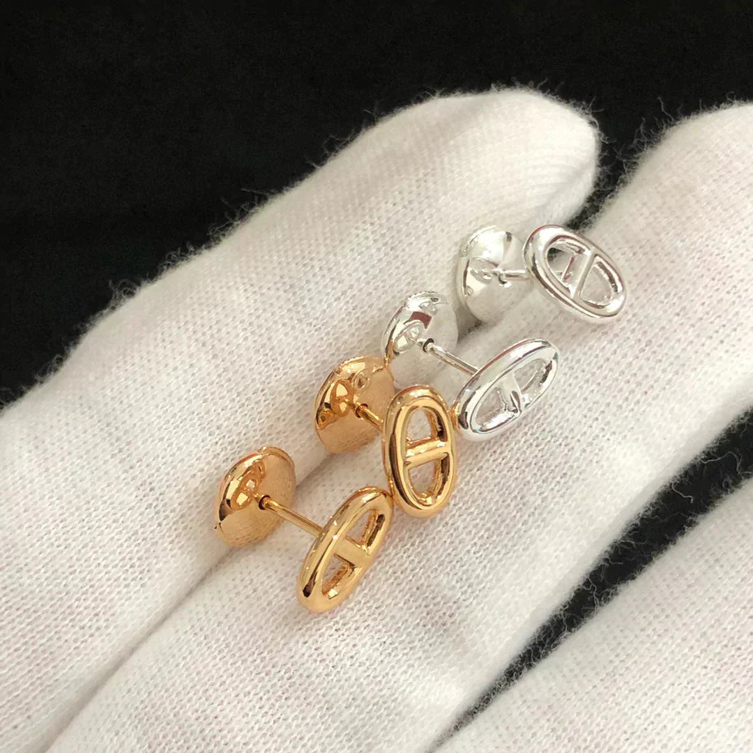 [Jesse jewelry]CHAINE SMALL EARRINGS GOLD AND SILVER