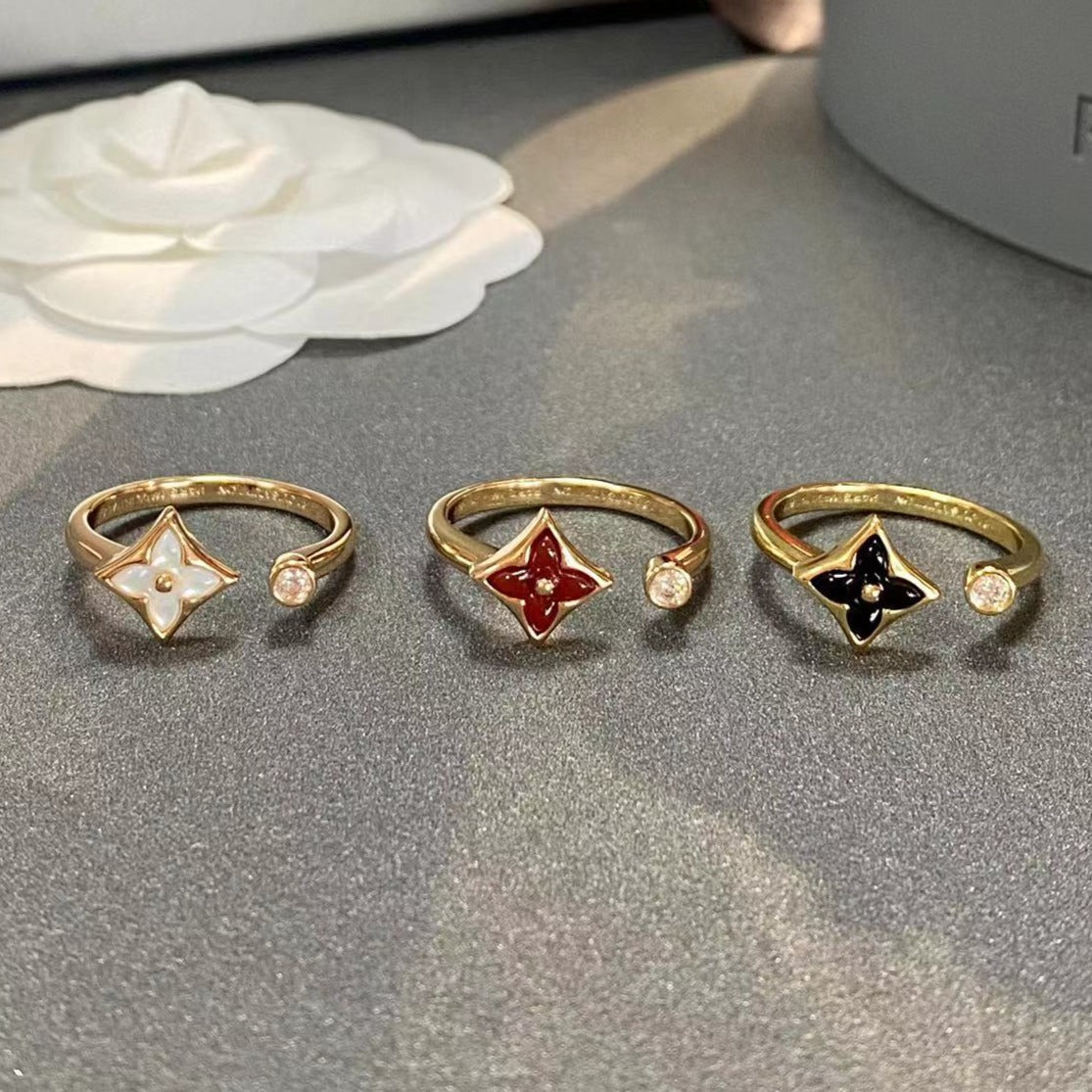 [Jesse jewelry]STAR 1 DIAMOND OPEN RING