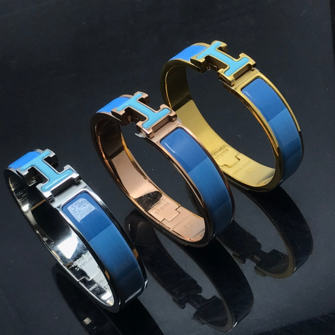 [Jesse jewelry]H BRACELET BLUE RAINBOW CERAMIC