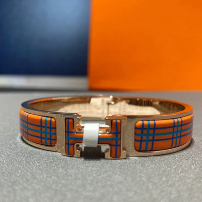 [Jesse jewelry]H TARTAN BRACELET 12MM