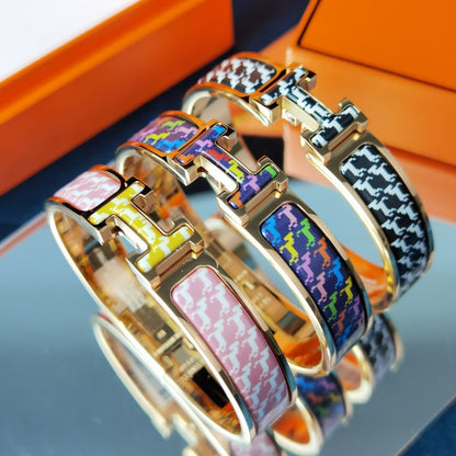 [Jesse jewelry]H HORSE BRACELET 12MM