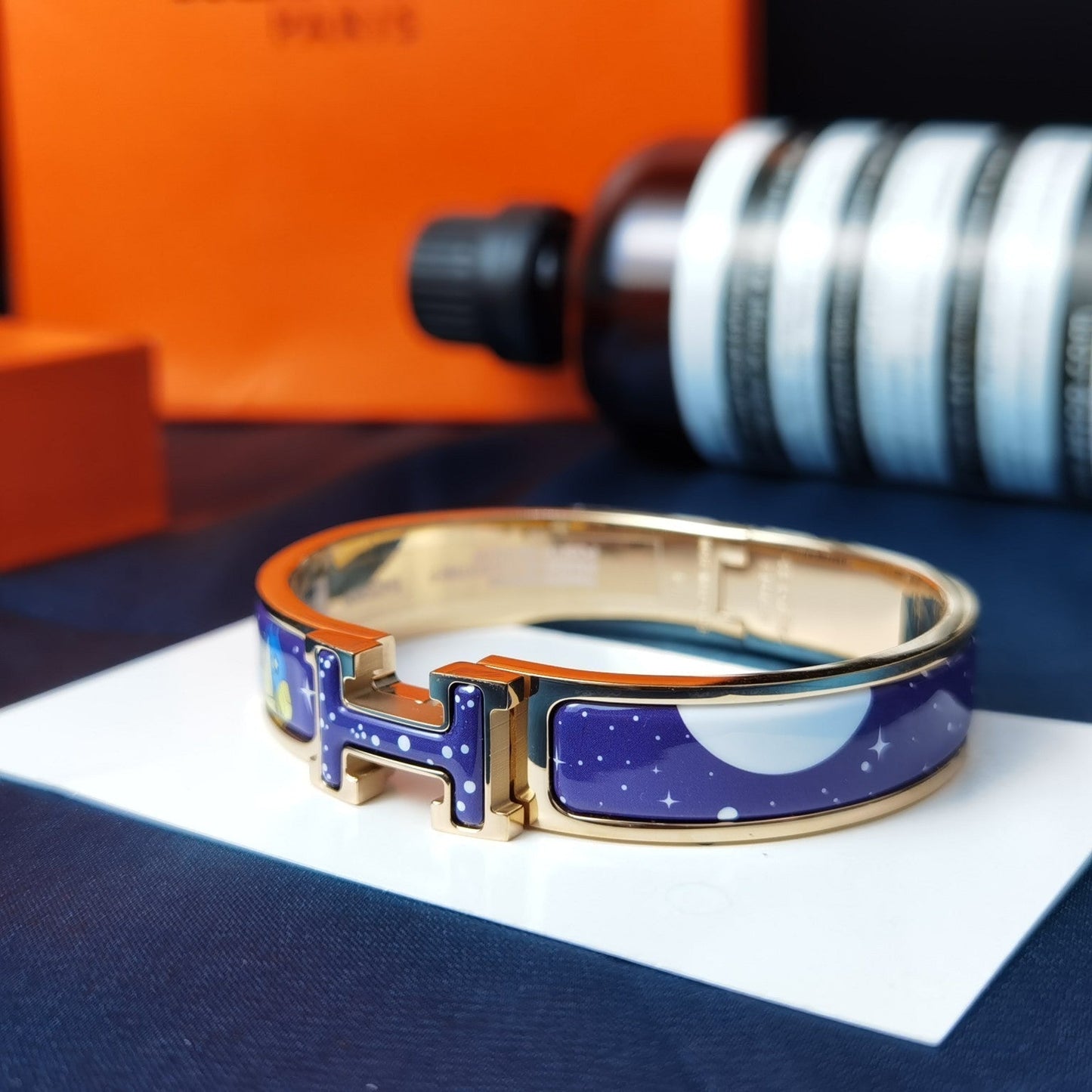 [Jesse jewelry]H STAR AND MOON BRACELET 12MM