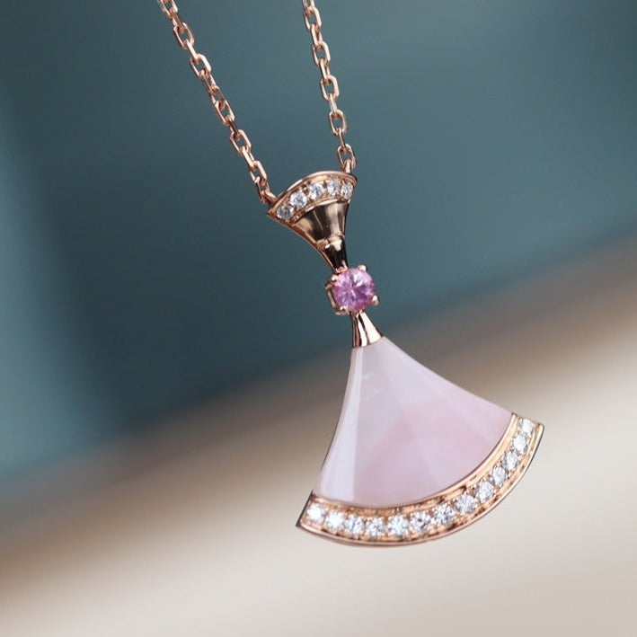 [Jesse jewelry]DREAM NECKLACE PINK MOP DIAMOND