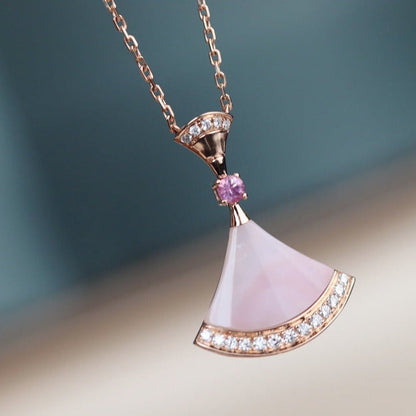 [Jesse jewelry]DREAM NECKLACE PINK MOP DIAMOND