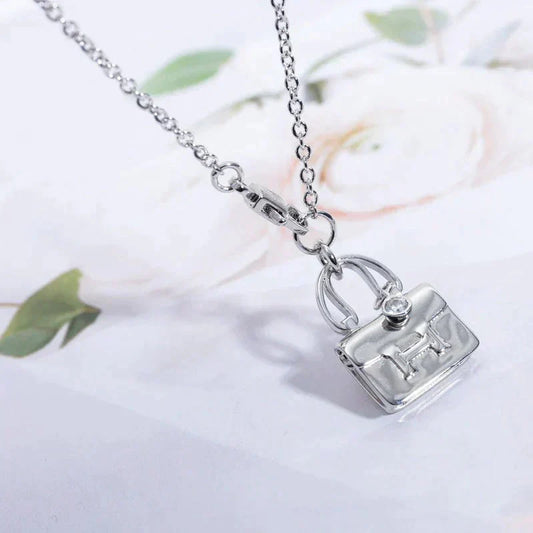 [Jesse jewelry]AMULETTE PEDANT SILVER NECKLACE