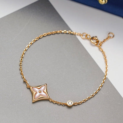 [Jesse jewelry]STAR 1 DIAMOND PINK GOLD BRACELET