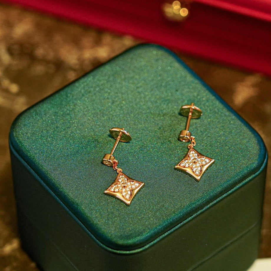 [Jesse jewelry]STAR DIAMONDS EARRINGS GOLD