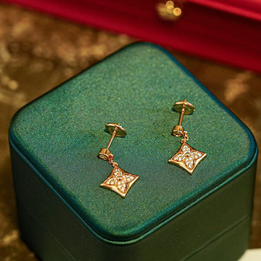 [Jesse jewelry]STAR DIAMONDS EARRINGS GOLD