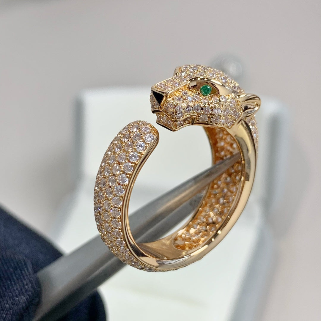 [Jesse jewelry]PANTHERE PINK GOLD DIAMOND RING
