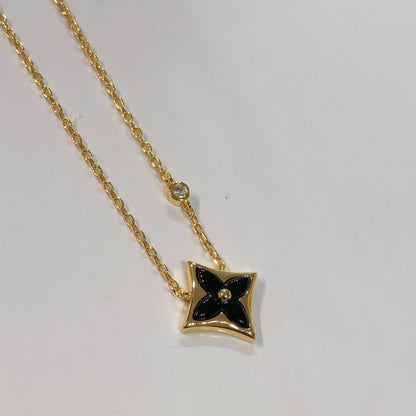 [Jesse jewelry]STAR BLACK MOP NECKLACE