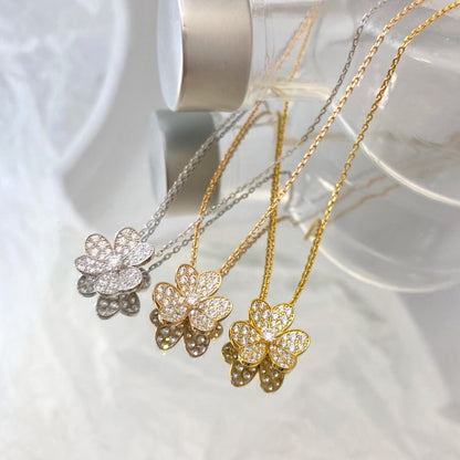[Jesse jewelry]FLOWER DIAMOND NECKLACE