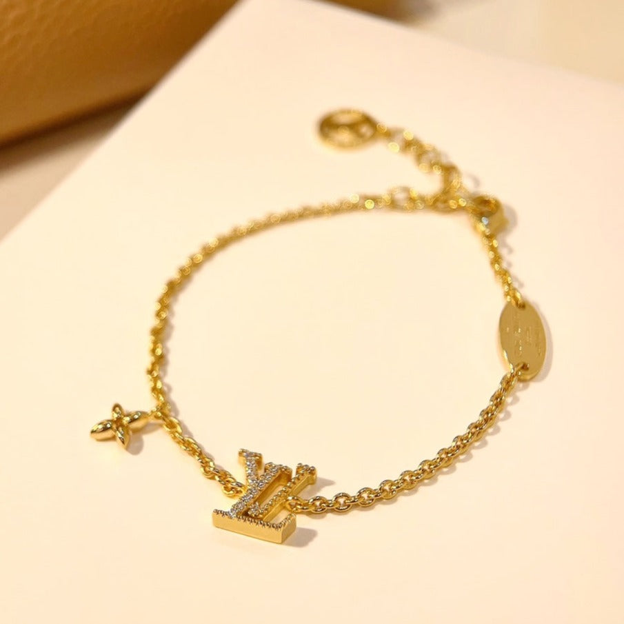 [Jesse jewelry]LOGO STAR MOTIF GOLD BRACELET