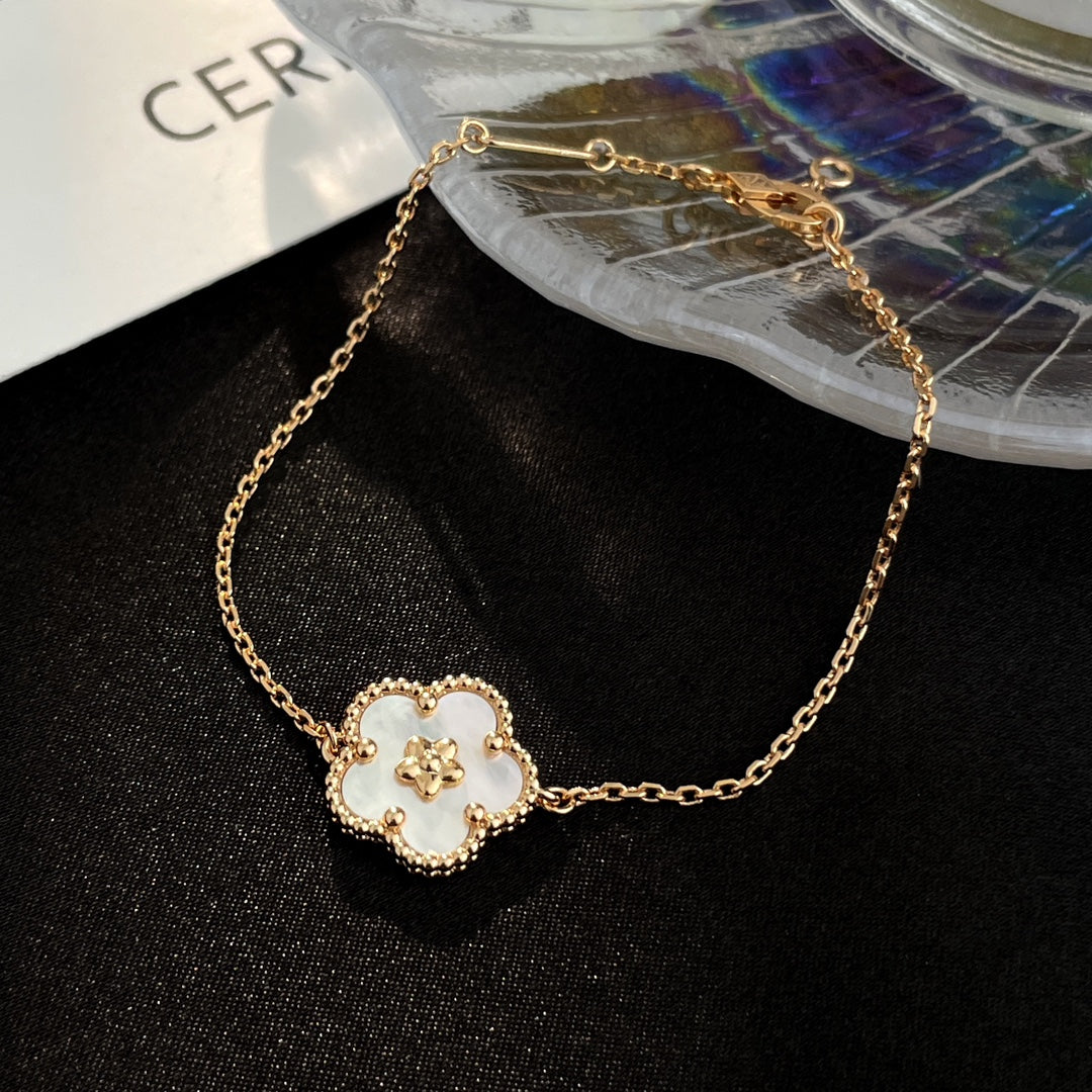 [Jesse jewelry]LUCKY SPRING ROSE GOLD MOP BRACELET