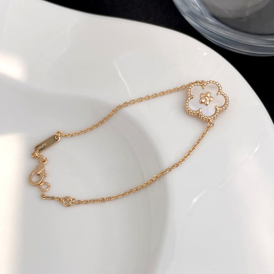 [Jesse jewelry]LUCKY SPRING ROSE GOLD MOP BRACELET