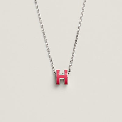 [Jesse jewelry]H NECKLACE PINK