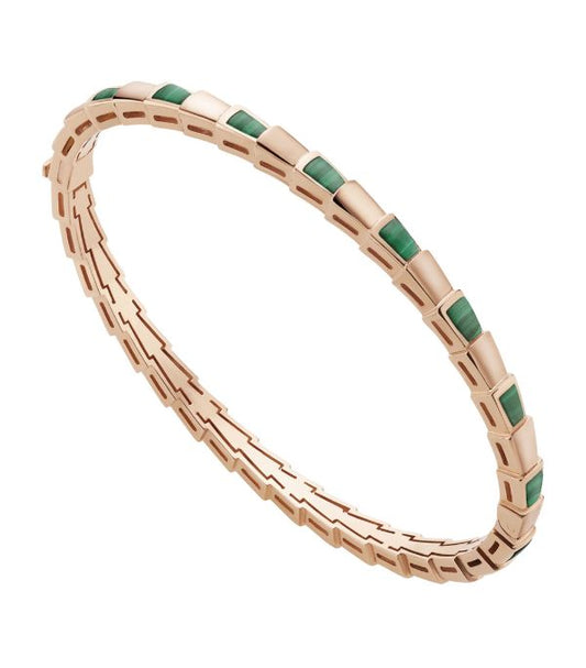 [Jesse jewelry]SERPENTI BRACELET PINK GOLD MALACHITE