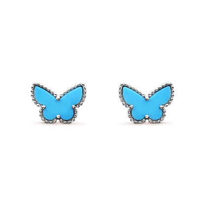 [Jesse jewelry]BUTTERFLY TURQUOISE EARRINGS SILVER