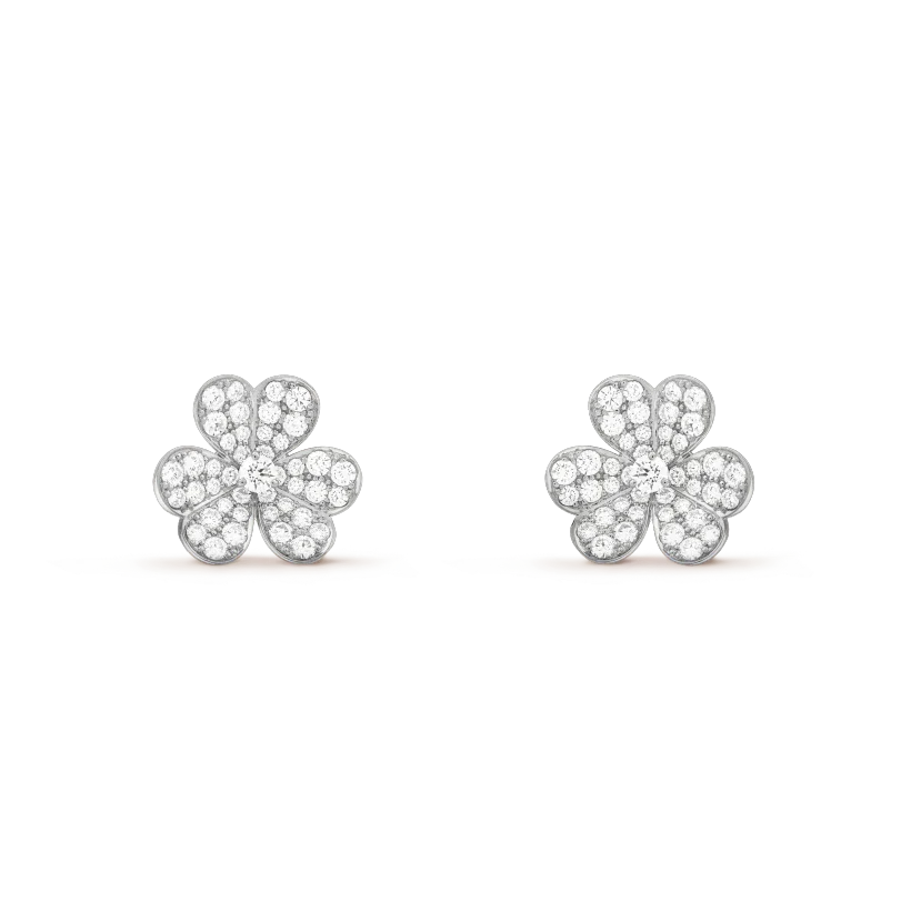 [Jesse jewelry]CLOVER COMOS DIAMOND EARRINGS SILVER