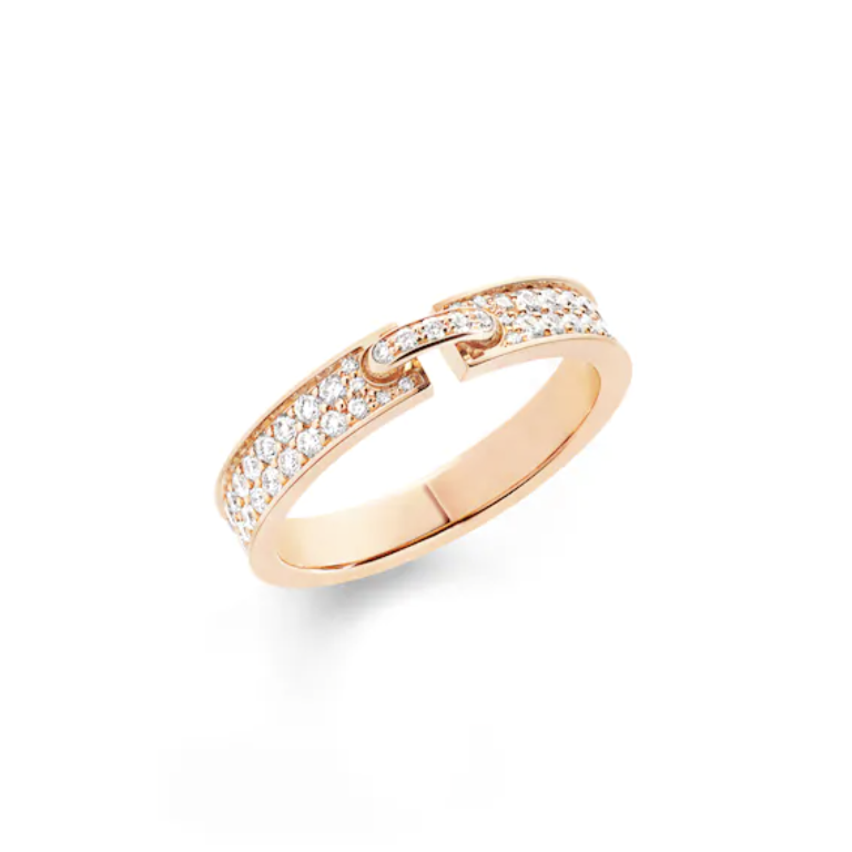 [Jesse jewelry]ALLIANCE LIENS VIDENCE PAVED DIAMOND 4MM RING