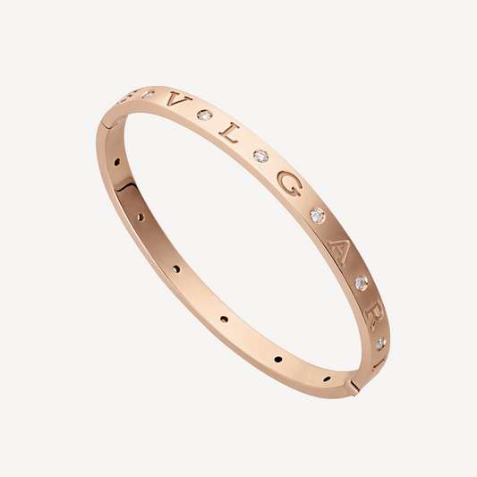 [Jesse jewelry]ZERO 1 PINK GOLD 12 DIAMONDS BRACELET