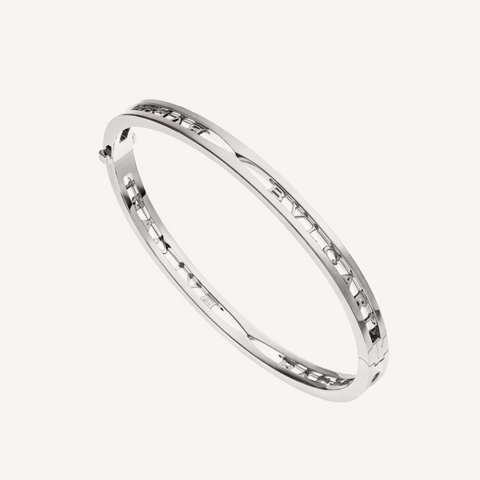 [Jesse jewelry]ZERO 1 SPIRAL LOGO SILVER BRACELET