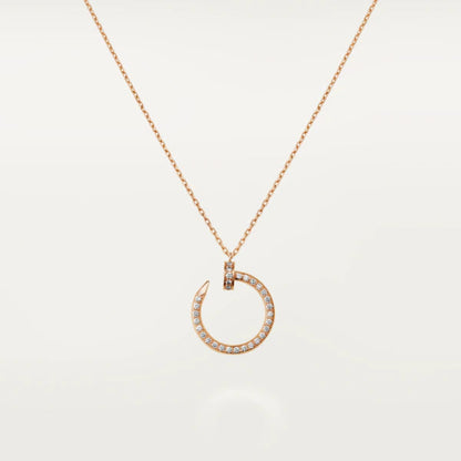 [Jesse jewelry]JUSTE NECKLACE PINK GOLD DIAMONDS