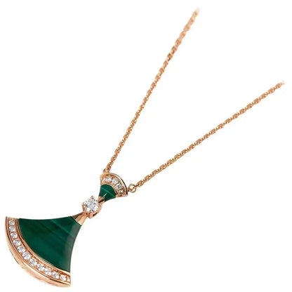 [Jesse jewelry]DREAM NECKLACE MALACHITE DIAMOND