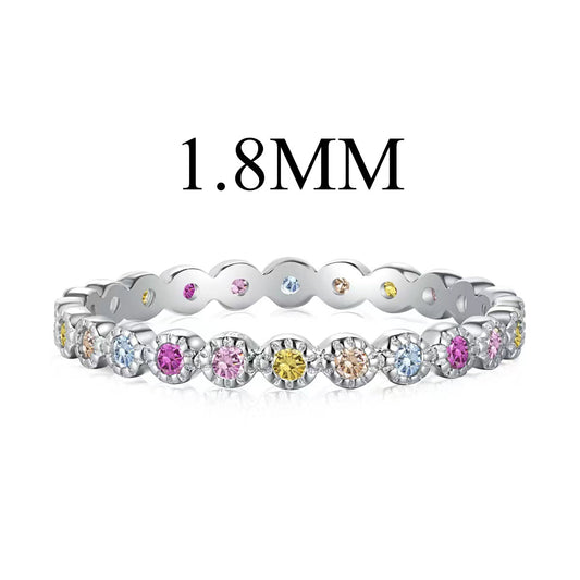 [Jesse jewelry]Unique Scintillating Round Cut Daily Ring