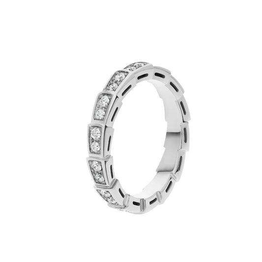 [Jesse jewelry]SERPENTI RING SILVER DIAMOND PAVED 3MM