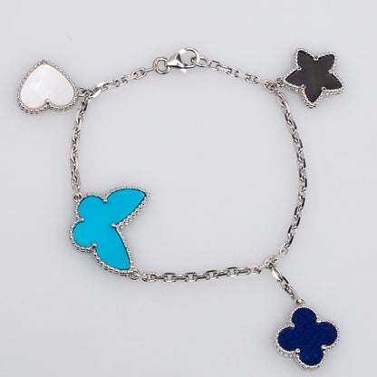 [Jesse jewelry]LUCKY SPRING SILVER BRACELET 4 MOTIF
