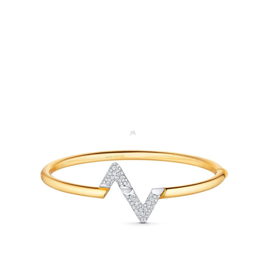 [Jesse jewelry]VOLTE UPSITE DOWN GOLD DIAMOND BRACELET