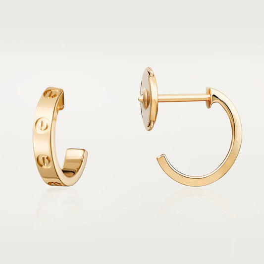 [Jesse jewelry]LOVE EARRINGS 2.65MM PINK GOLD